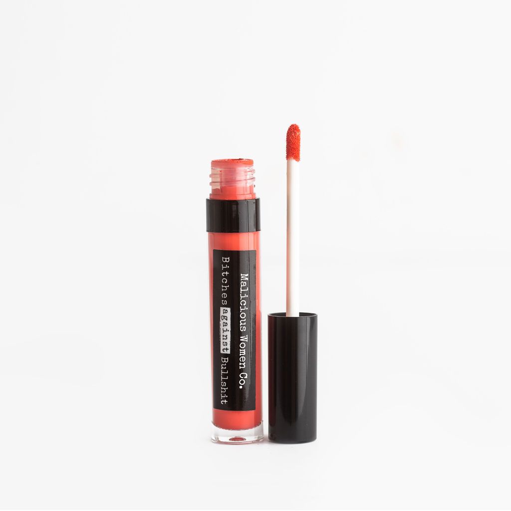 Bitches Against Bullshit - Malicious Matte Liquid Lipstick - Sassy Bitch! (Coral) - Malicious Women Co. - Makeup